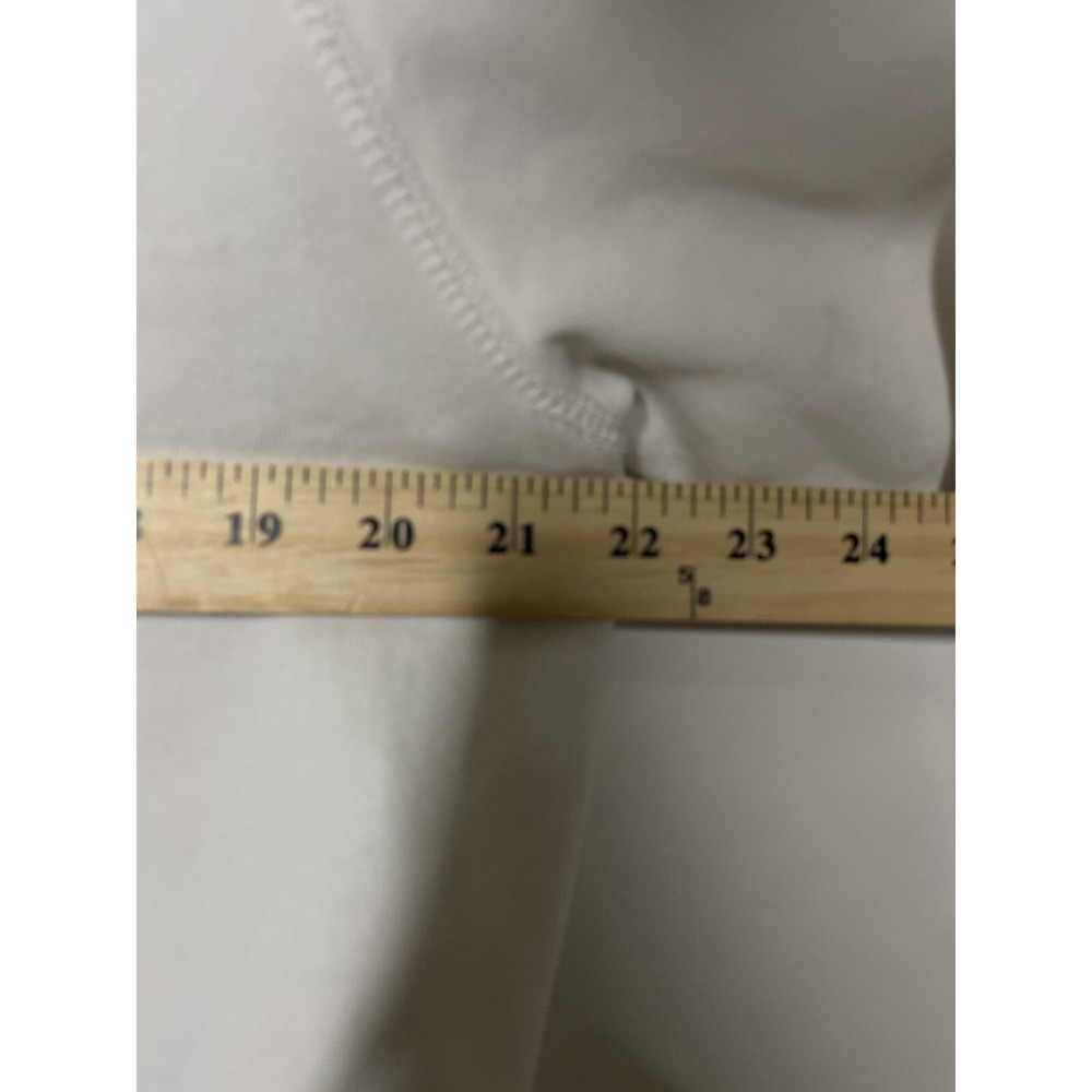 Nike Pullover Hoodie Size Large White‎ Logo Embroidered Drawstring Athletic - Picture 9 of 10